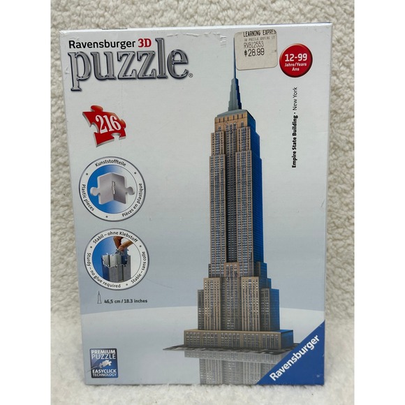 Ravensburger Other - Ravensburger 3D Puzzle Empire State Building 216 Piece 12553 New